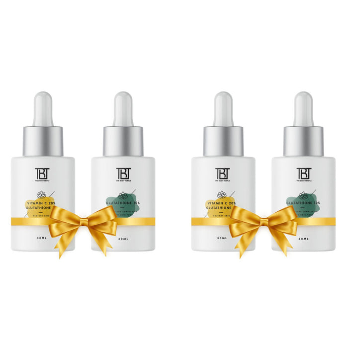 The Body Temple Vitamin C 20% + L-Glutathione 5% & Glutathione 10% (30Ml Each - Pack Of 1)