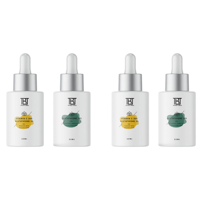 The Body Temple Vitamin C 20% + L-Glutathione 5% & Glutathione 10% (30Ml Each - Pack Of 1)