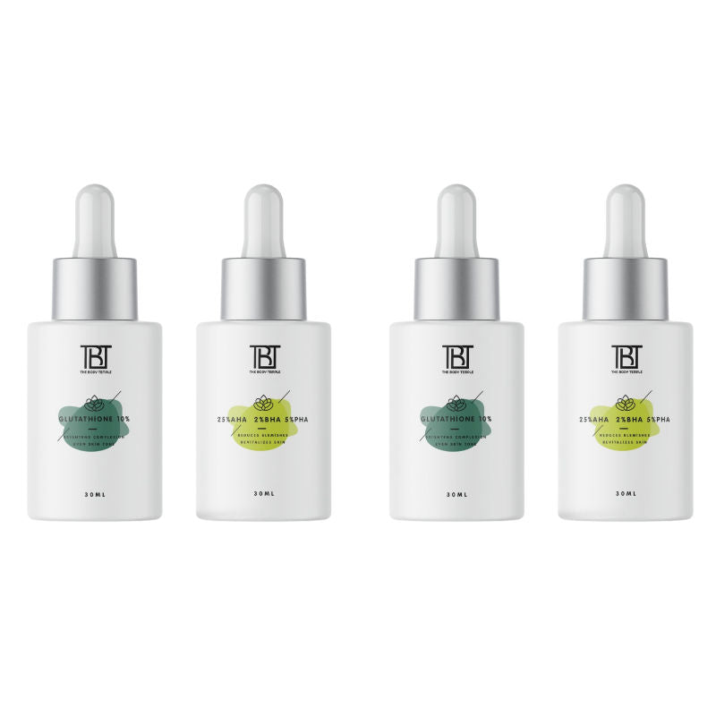 The Body Temple Glutathione 10% & AHA 25% + BHA 2% + PHA 5% (30Ml Each - Pack Of 1)