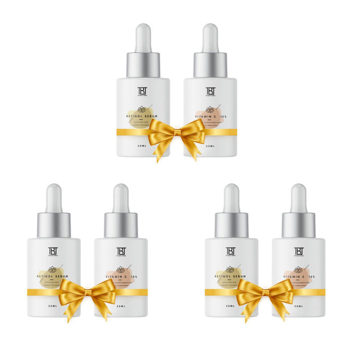 The Body Temple Retinol 0.3% & Vitamin C 10% (30Ml Each - Pack Of 1)