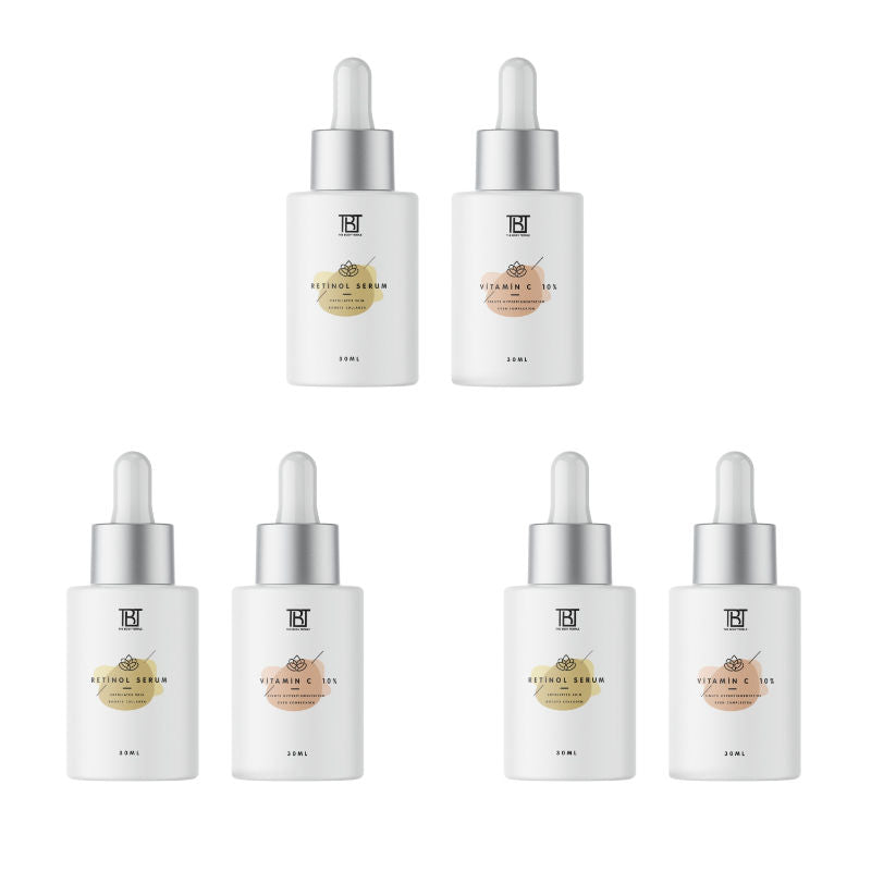 The Body Temple Retinol 0.3% & Vitamin C 10% (30Ml Each - Pack Of 1)