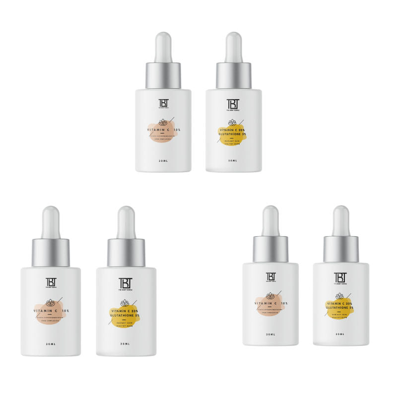 The Body Temple Vitamin C 10% & 20% Vitamin C + L-Glutathione 5% (30Ml Each - Pack Of 1)