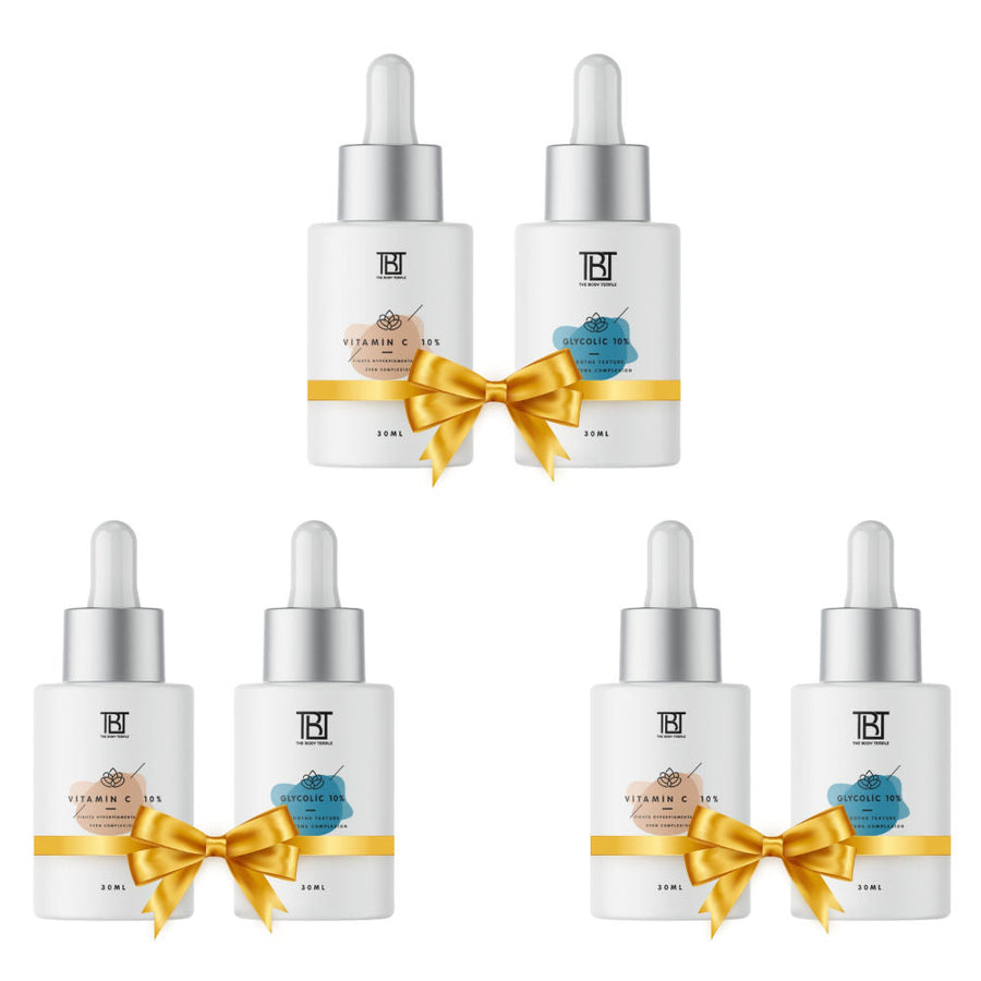 The Body Temple Vitamin C 10% & Glycolic Acid 10% (30Ml Each - Pack Of 1)