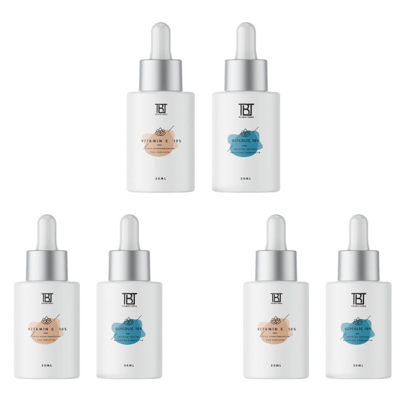 The Body Temple Vitamin C 10% & Glycolic Acid 10% (30Ml Each - Pack Of 1)