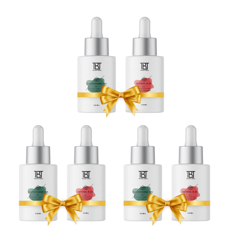 The Body Temple Glutathione 10% & Retinol 0.6% (30Ml Each - Pack Of 1)