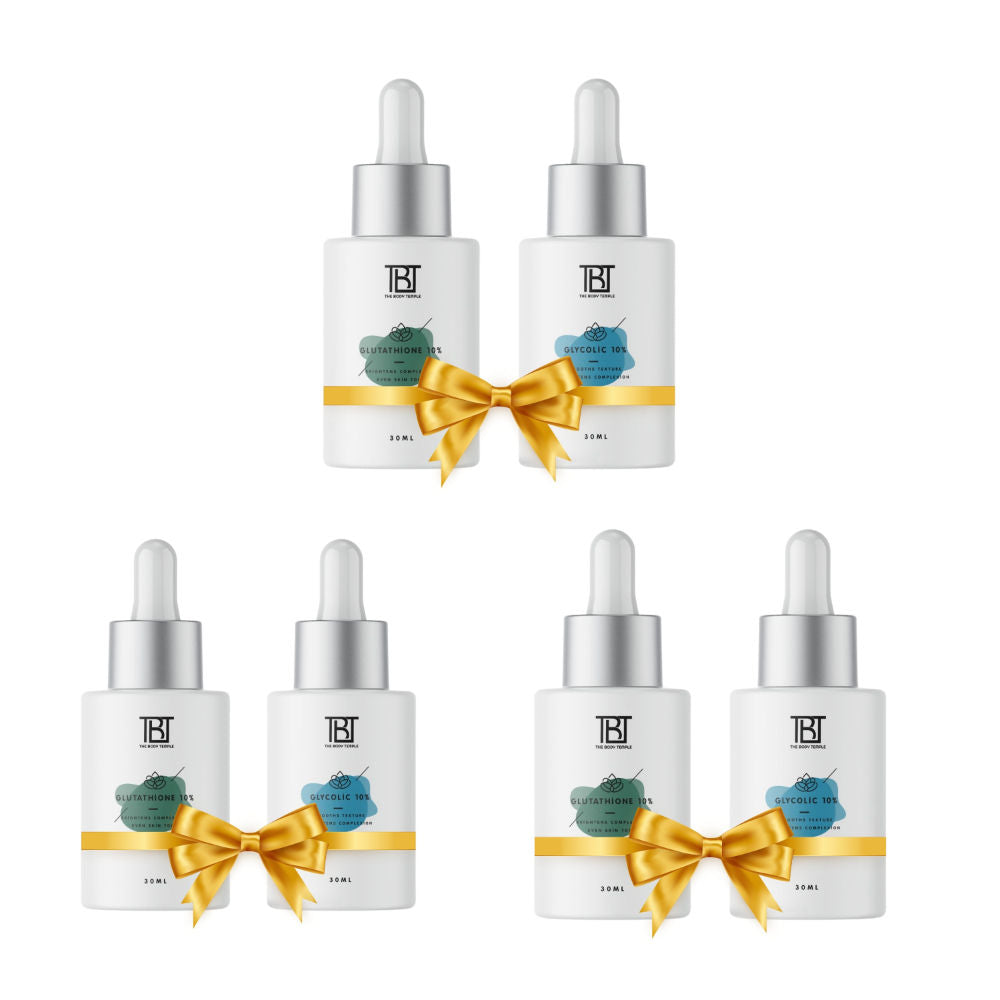 The Body Temple Glutathione 10% & Glycolic Acid 10% (30Ml Each - Pack Of 1)
