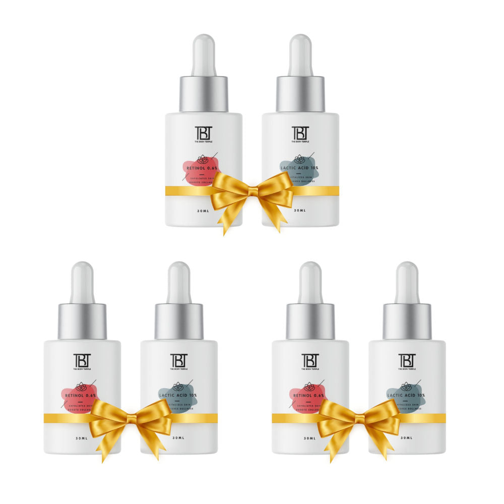 The Body Temple Retinol 0.6% & Lactic Acid 10% (30Ml Each - Pack Of 1)