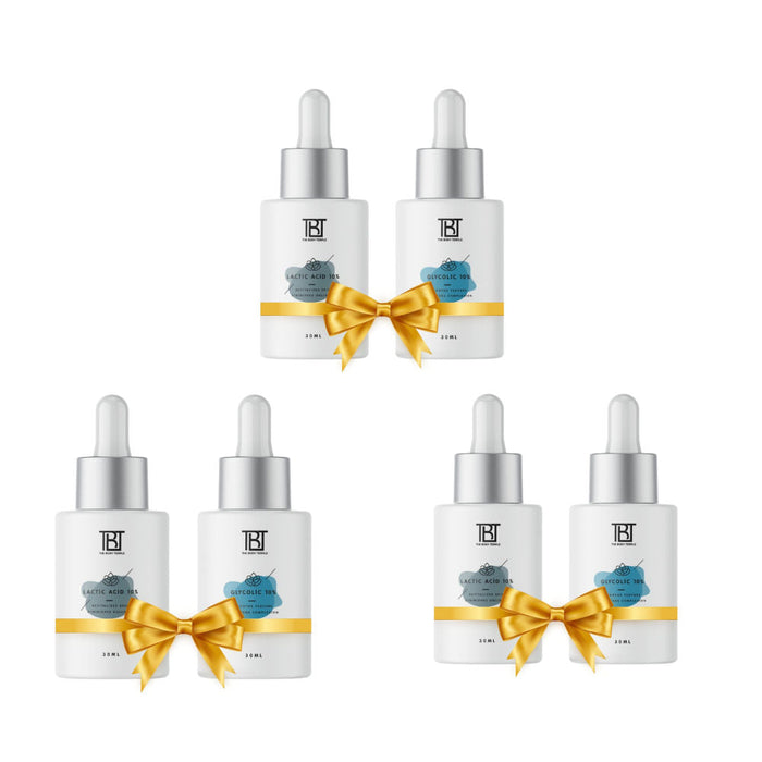 The Body Temple Lactic Acid 10% & Glycolic Acid 10% (30Ml Each - Pack Of 1)