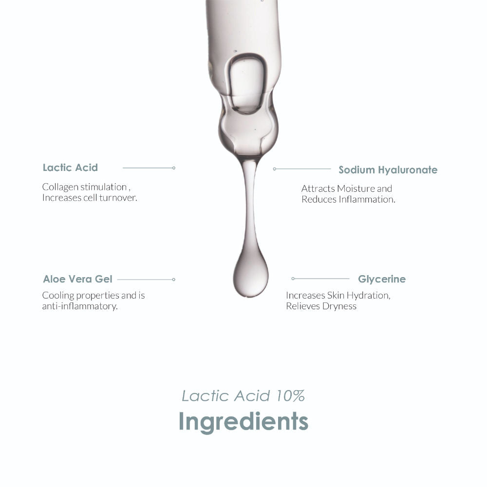The Body Temple Lactic Acid 10% & Glycolic Acid 10% (30Ml Each - Pack Of 1)