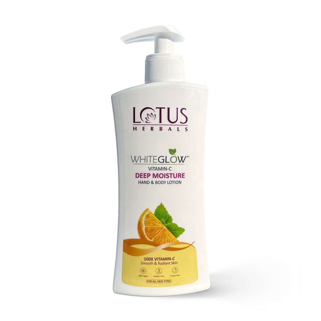 Lotus Herbals Whiteglow Vitamin C Deep Moisture Hand & Body Lotion Moisturises And Brightens