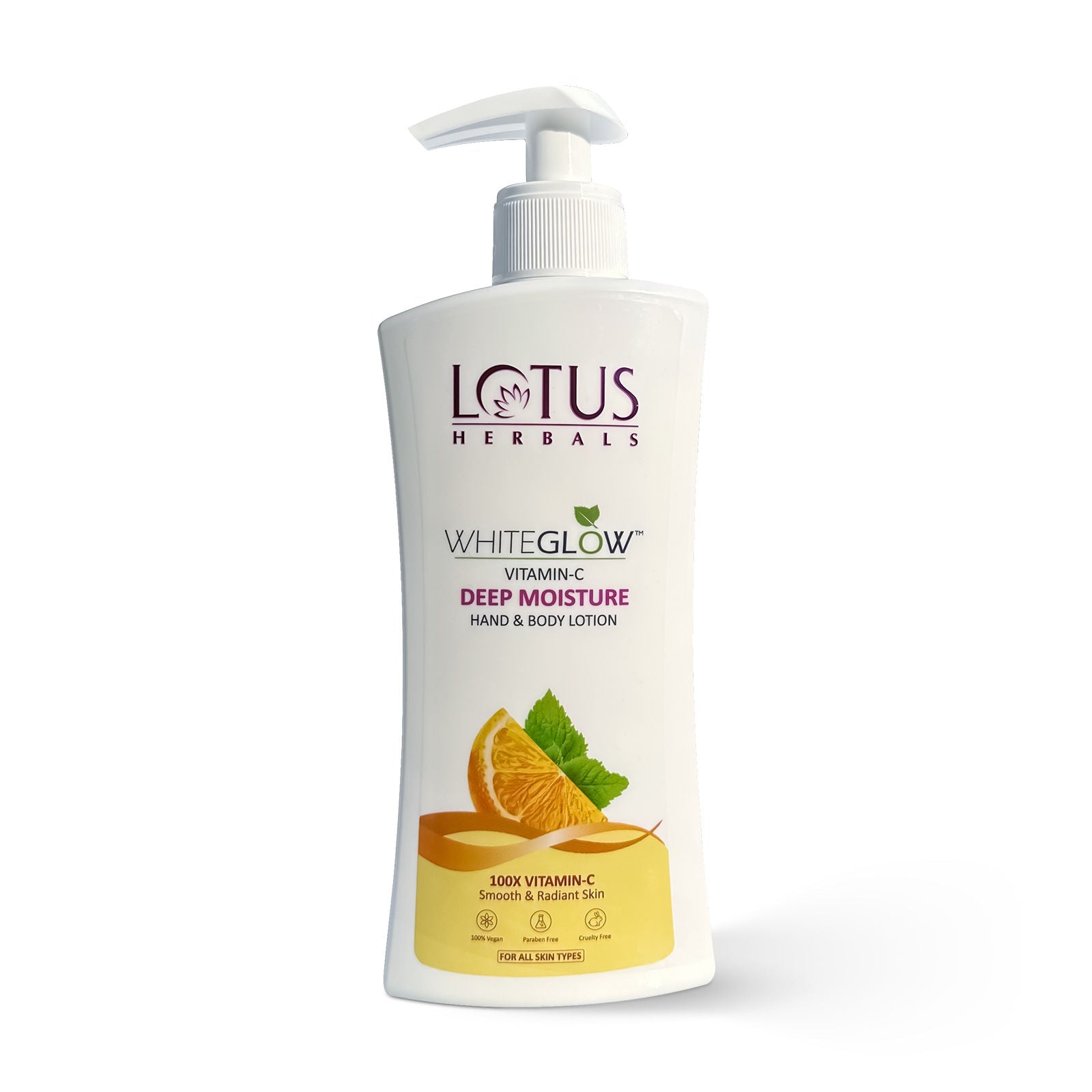 Lotus Herbals Whiteglow Vitamin C Deep Moisture Hand & Body Lotion Moisturises And Brightens