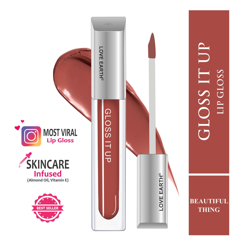 Love Earth Lip Gloss High Shine And Glossy Finish