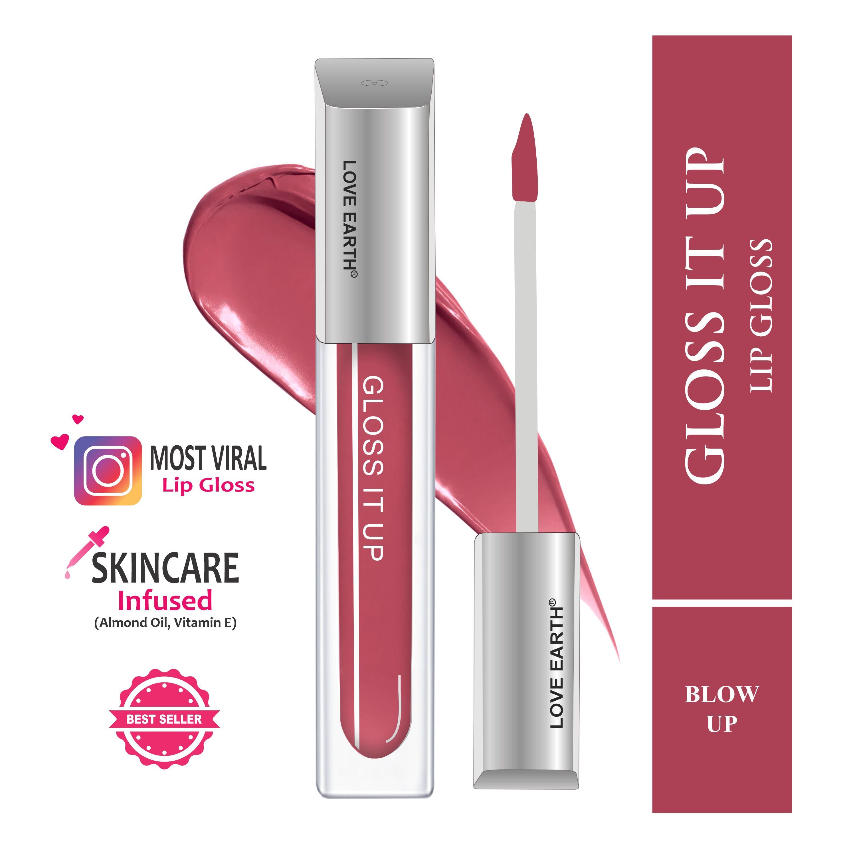 Love Earth Lip Gloss High Shine And Glossy Finish
