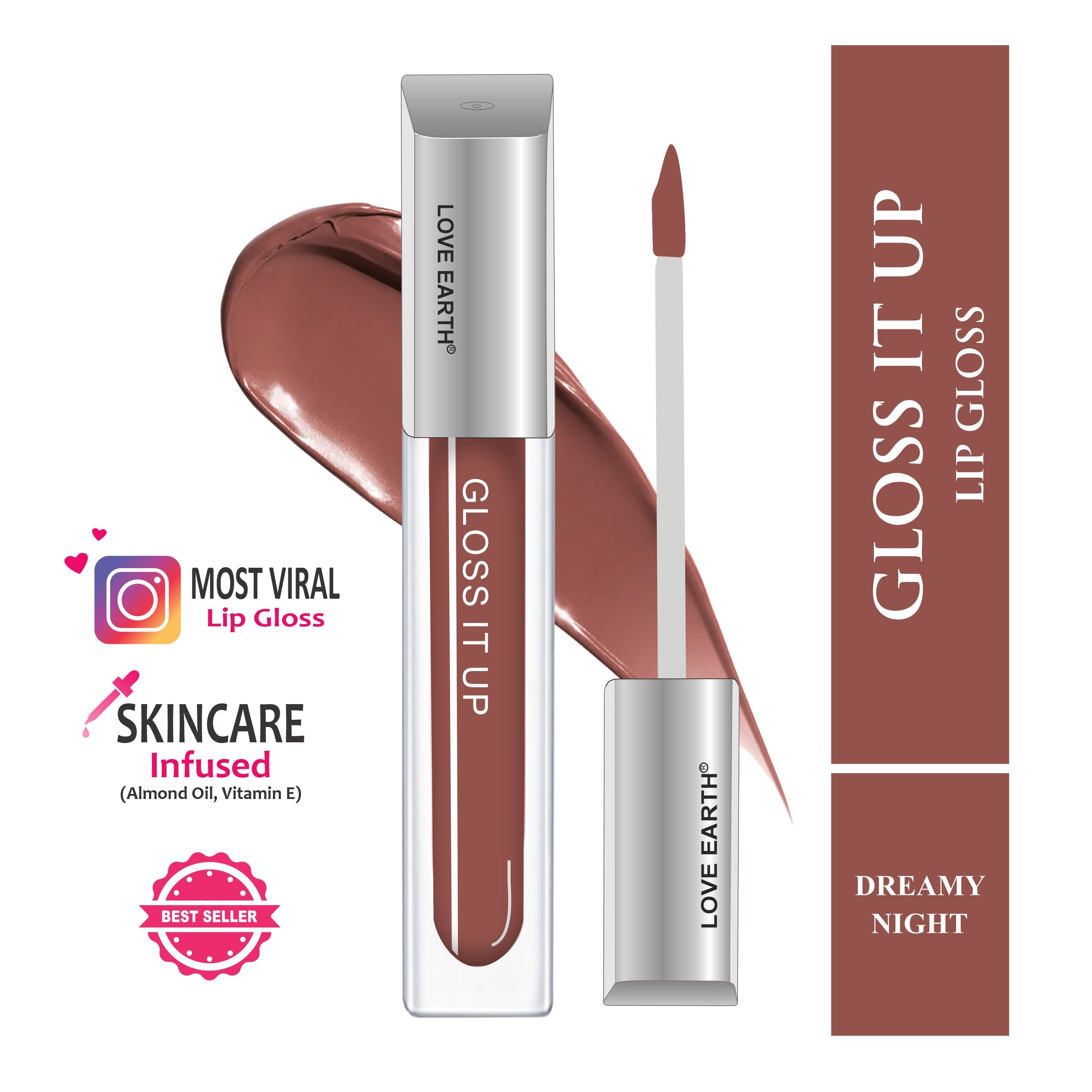 Love Earth Lip Gloss High Shine And Glossy Finish