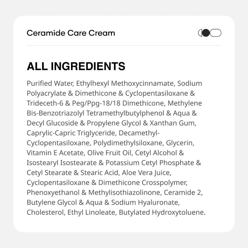 Cureskin Ceramide Care Cream SPF 40 PA+++ Anti-Aging & Skin Barrier Strengthening Moisturiser