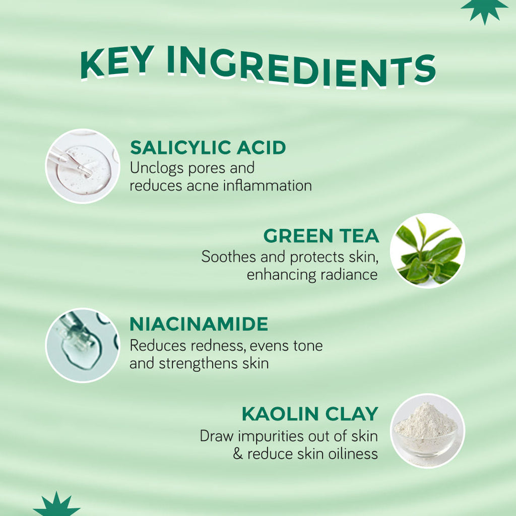 Moody Acnexpert Oil Control Clay Mask With Salicylic Acid & Green Tea