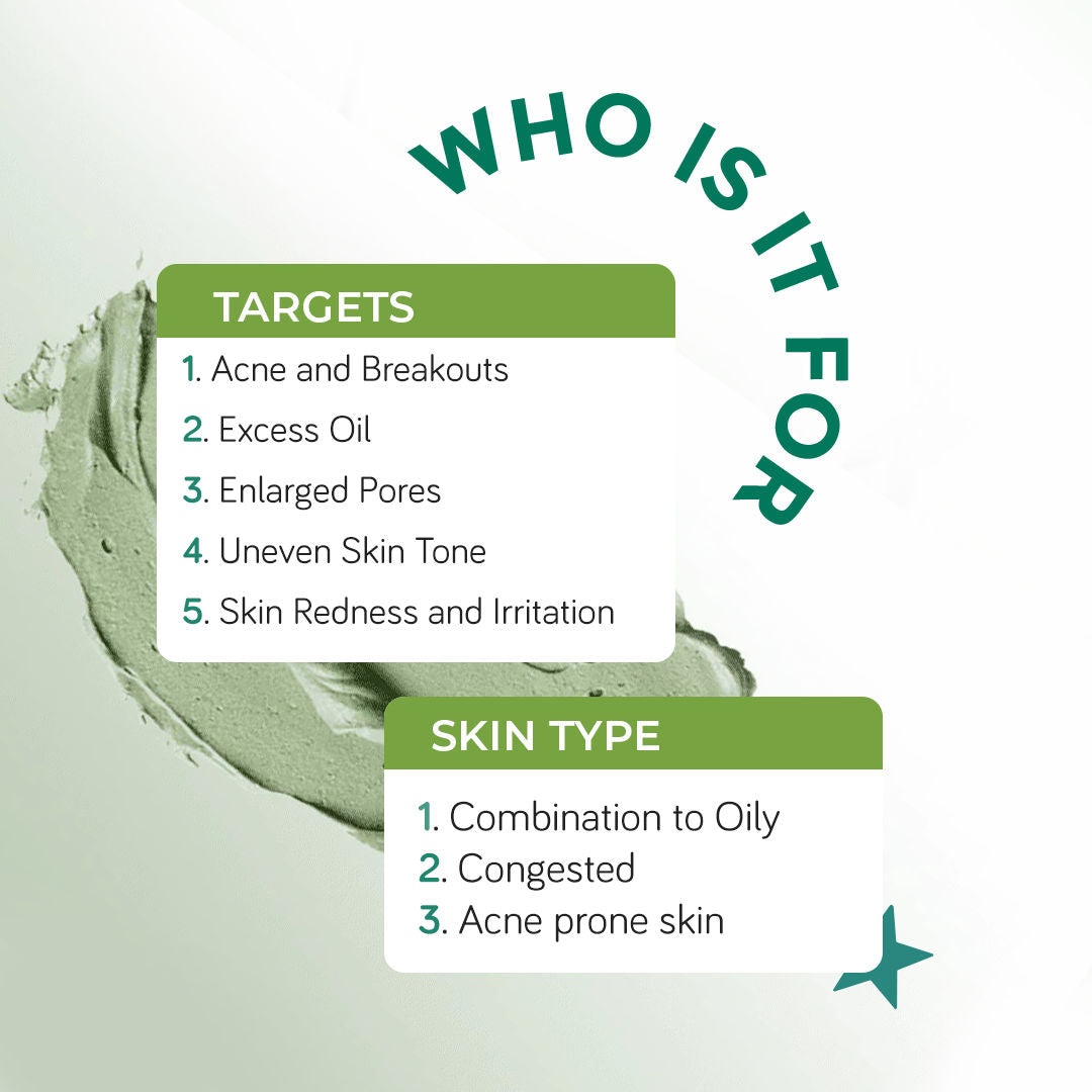 Moody Acnexpert Oil Control Clay Mask With Salicylic Acid & Green Tea