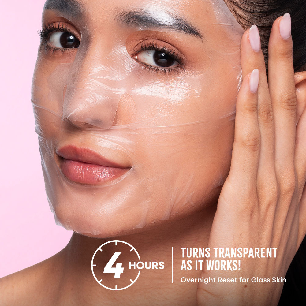 Nykaa Skin Real Collagen Mask – Hydrates, Brightens And Gives Dewy Skin Overnight - Formulated In Korea