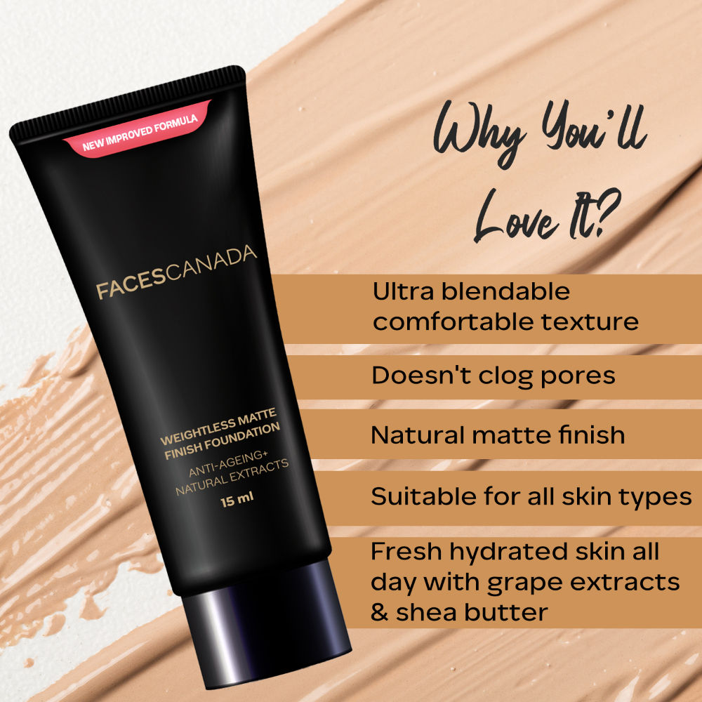 Faces Canada Mini Weightless Matte Finish Foundation