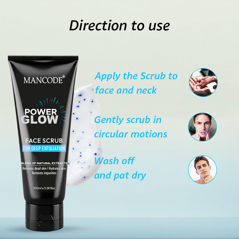 ManCode Power Glow Face Scrub For Men