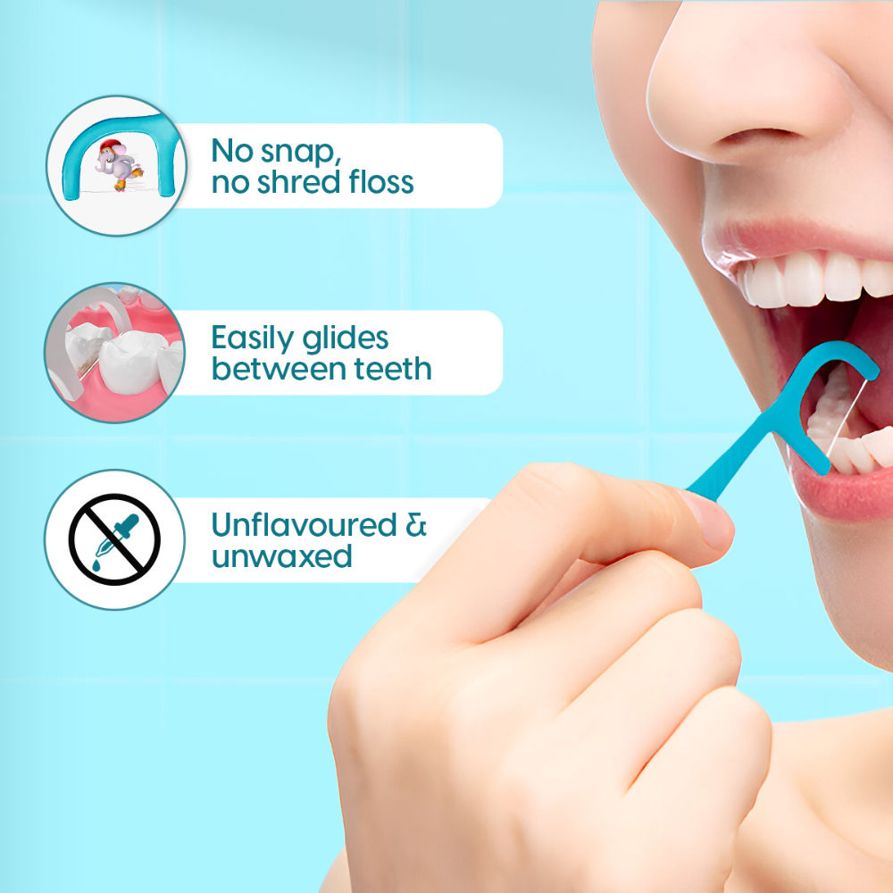 Matra Dental Floss Picks Flosser Sticks With Toothpick For Deep Clean, Fresh Breath & Oral Care