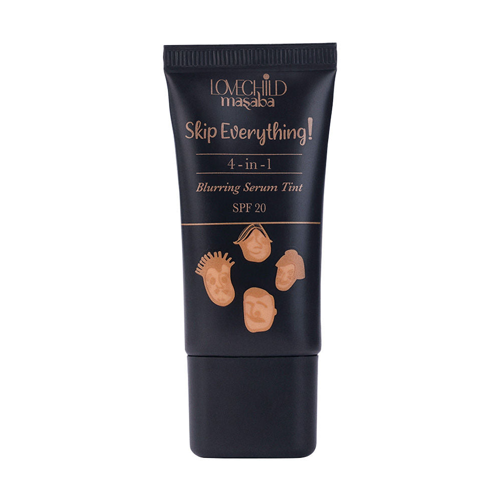 Lovechild Masaba Skip Everything Serum Skin Tint SPF 20, Liquid Foundation for all Skin type, Enriched with Vitamin E for anti-ageing benefits