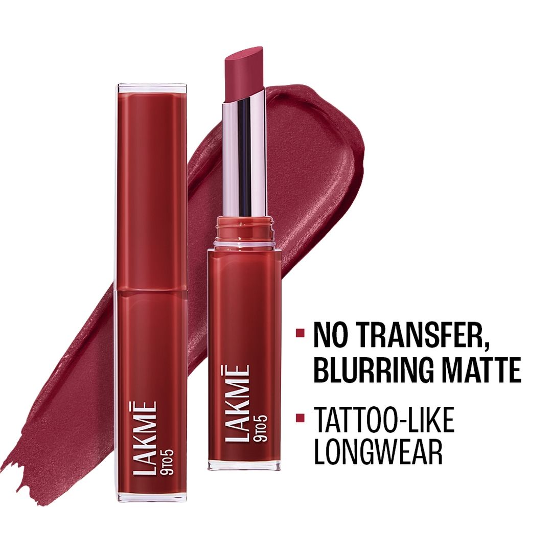 Lakme 9To5 Lip Tattoo Matte Slim Stick