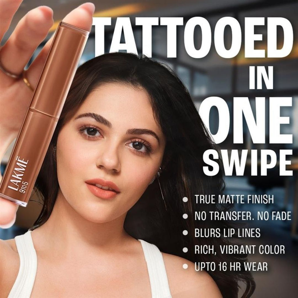 Lakme 9To5 Lip Tattoo Matte Slim Stick