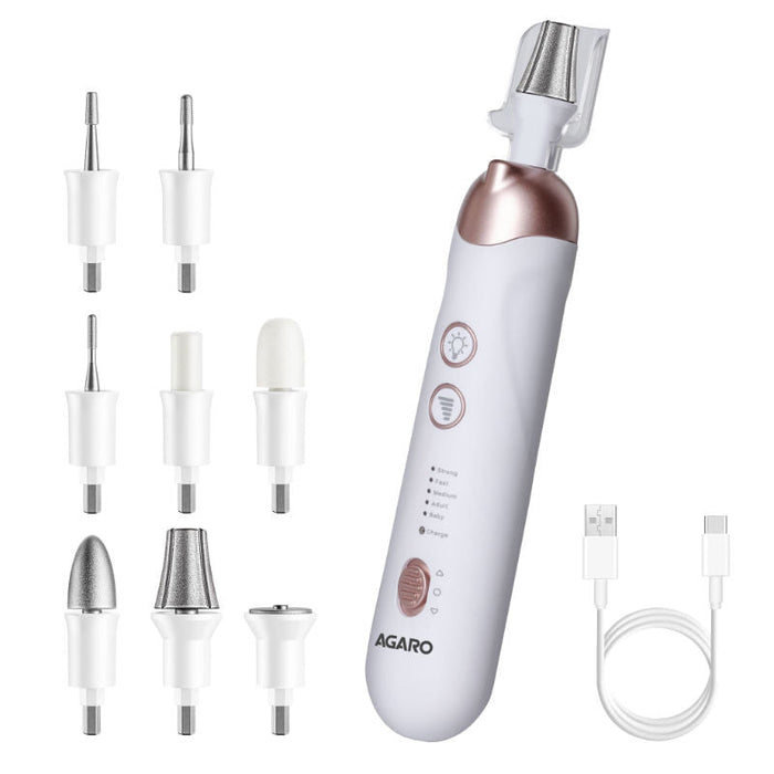 AGARO Prima Nail Drill & Polisher – Professional Manicure & Pedicure Tool, 2-in-1