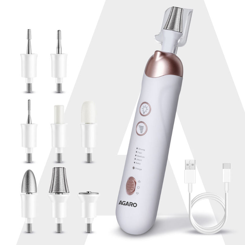 AGARO Prima Nail Drill & Polisher – Professional Manicure & Pedicure Tool, 2-in-1