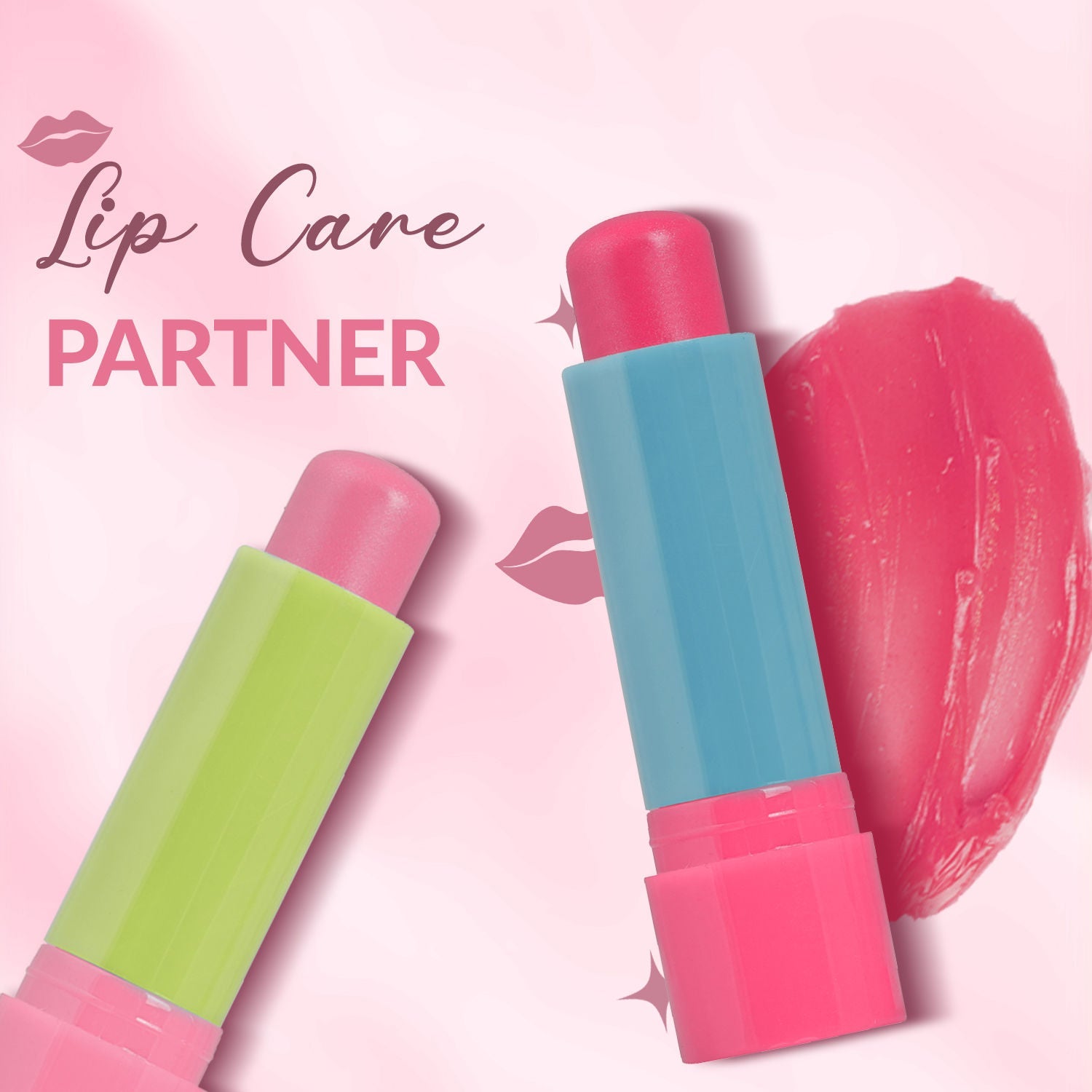 Fashion Colour Kiss Lip Lip Balm with Shea Butter
