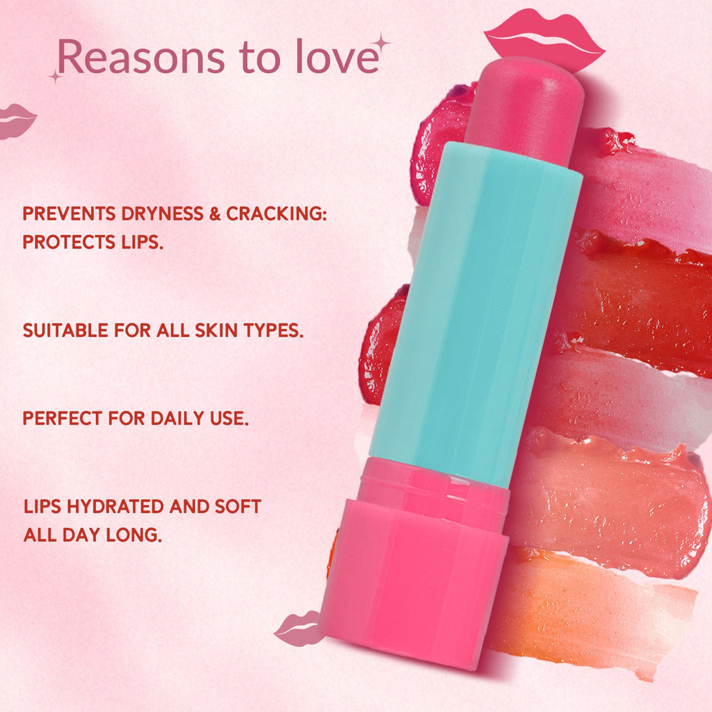 Fashion Colour Kiss Lip Lip Balm with Shea Butter