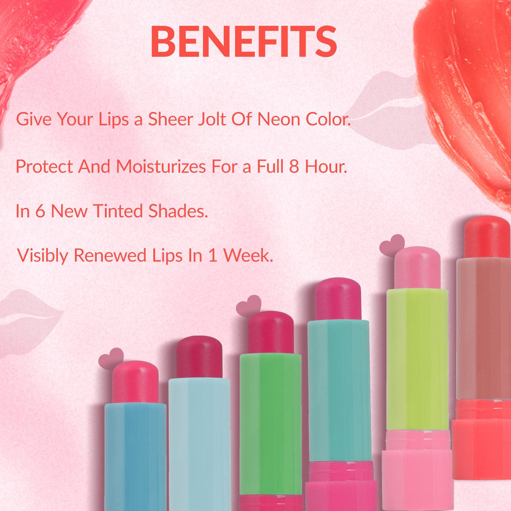Fashion Colour Kiss Lip Lip Balm with Shea Butter