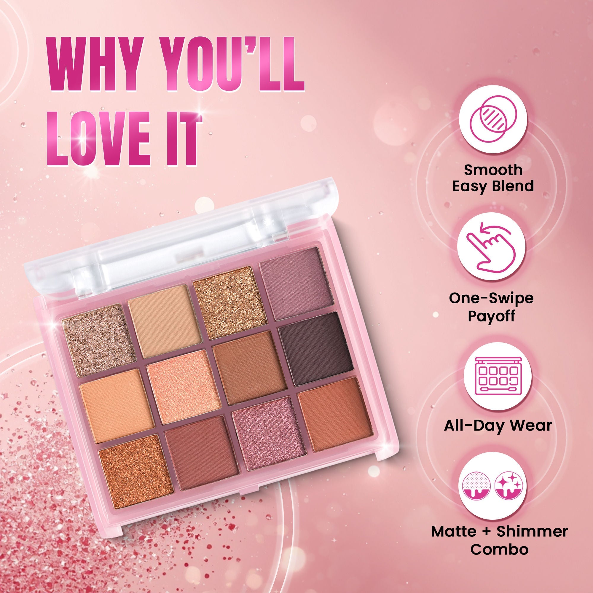 Fashion Colour Te Amo 12 Shade Eyeshadow Palette