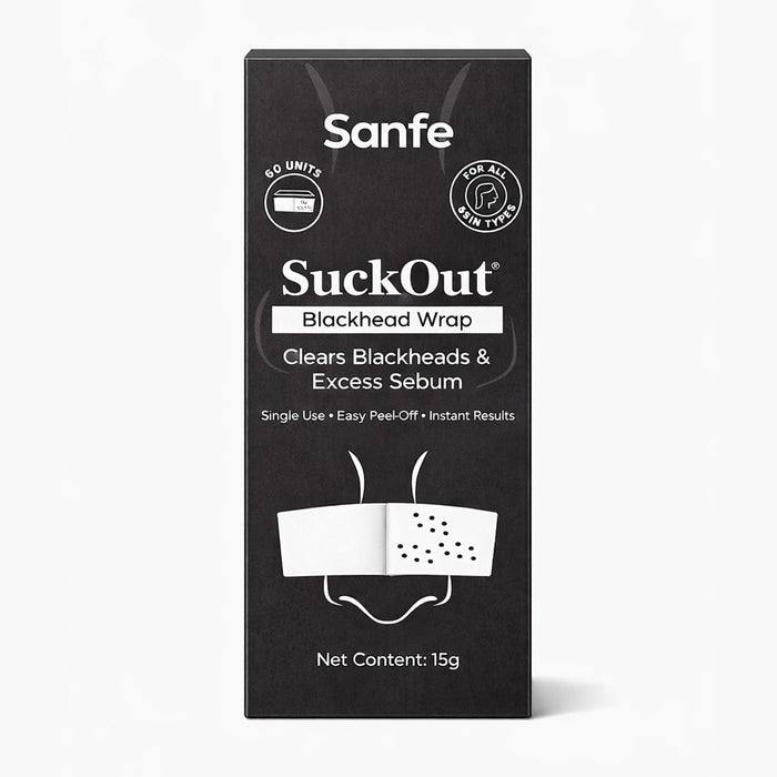 Sanfe Suckout Blackhead Wrap For Clear Skin Cream + 60 Sheets