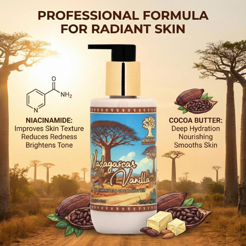 ATARSTORY Madagascar Vanilla Perfume Body Lotion