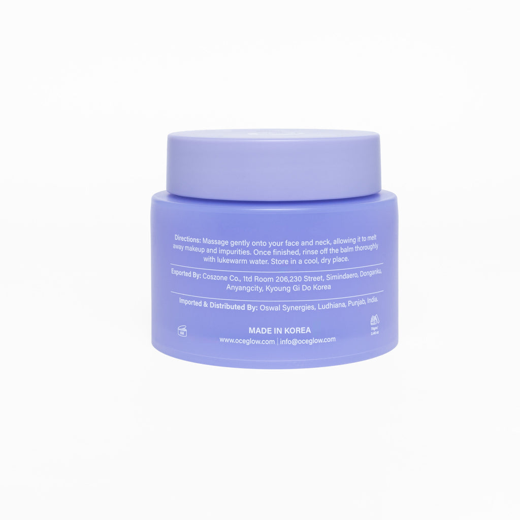Oceglow Pore-Fect Cleansing Balm With Shea & Sunflower Oil Deep Cleanse, Pore Makeup Remover Balm