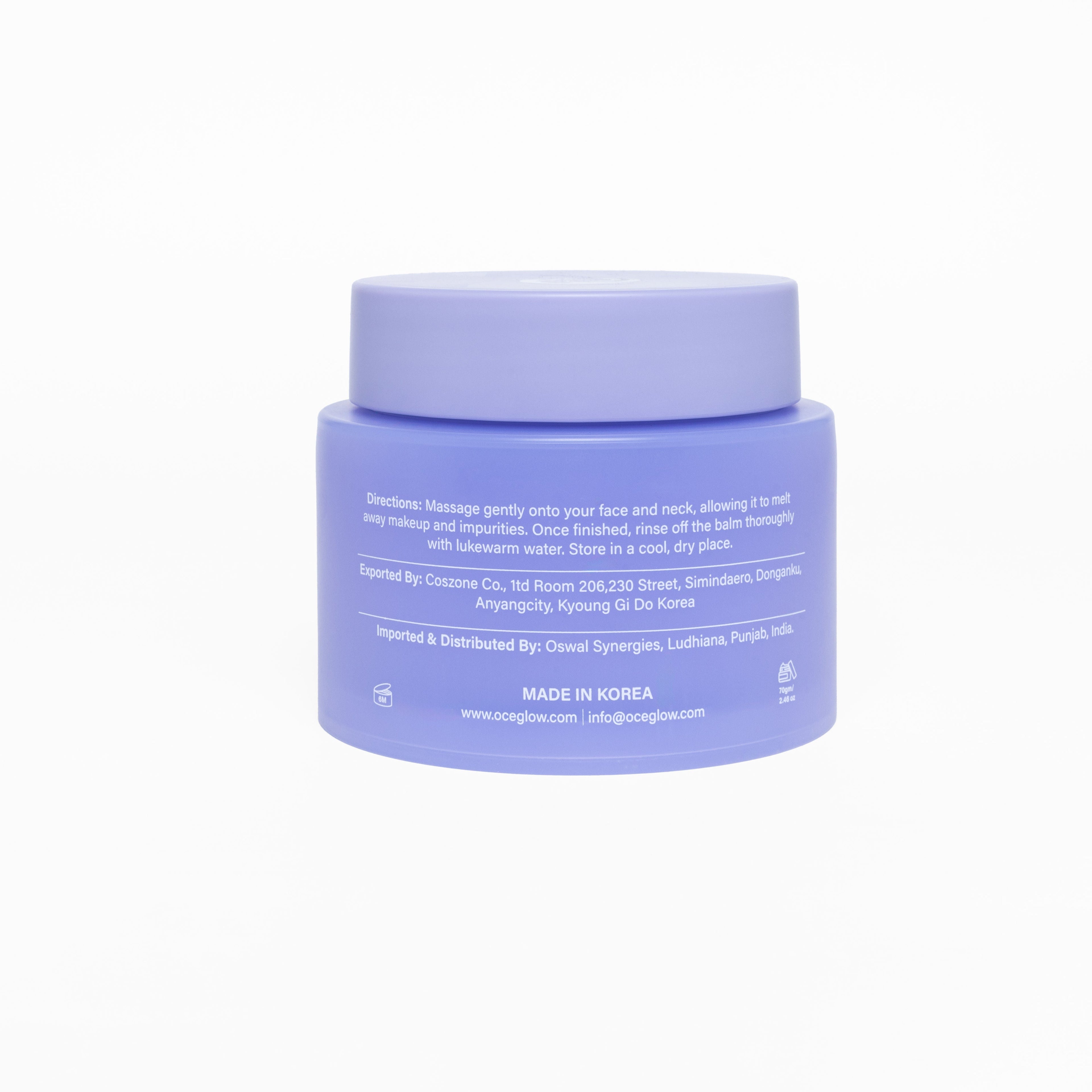 Oceglow Pore-Fect Cleansing Balm With Shea & Sunflower Oil Deep Cleanse, Pore Makeup Remover Balm