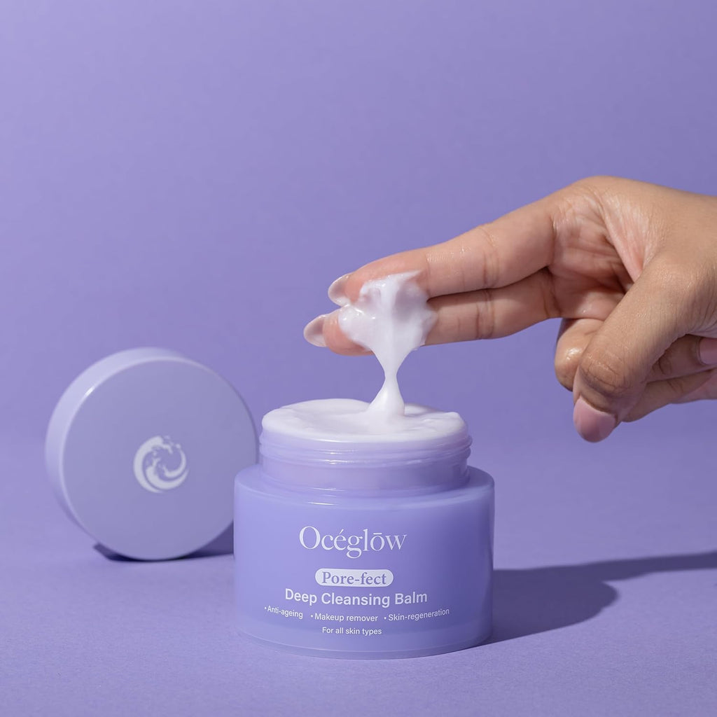 Oceglow Pore-Fect Cleansing Balm With Shea & Sunflower Oil Deep Cleanse, Pore Makeup Remover Balm