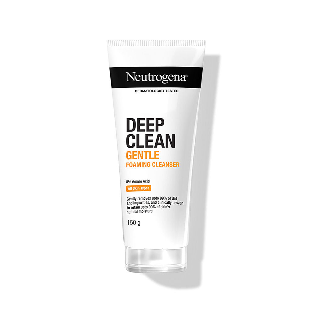 Neutrogena Deep Clean Gentle Foaming Cleanser - Moisturizing Face Wash for Normal to Sensitive Skin