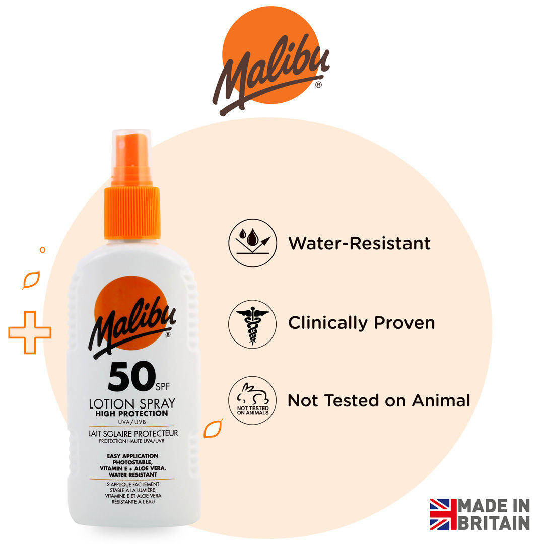 Malibu All Day Body Lotion Spray SPF 50
