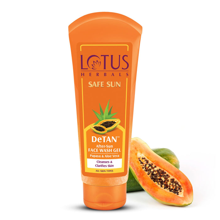 Lotus Herbals Safe Sun DeTAN After-Sun Face Wash Gel