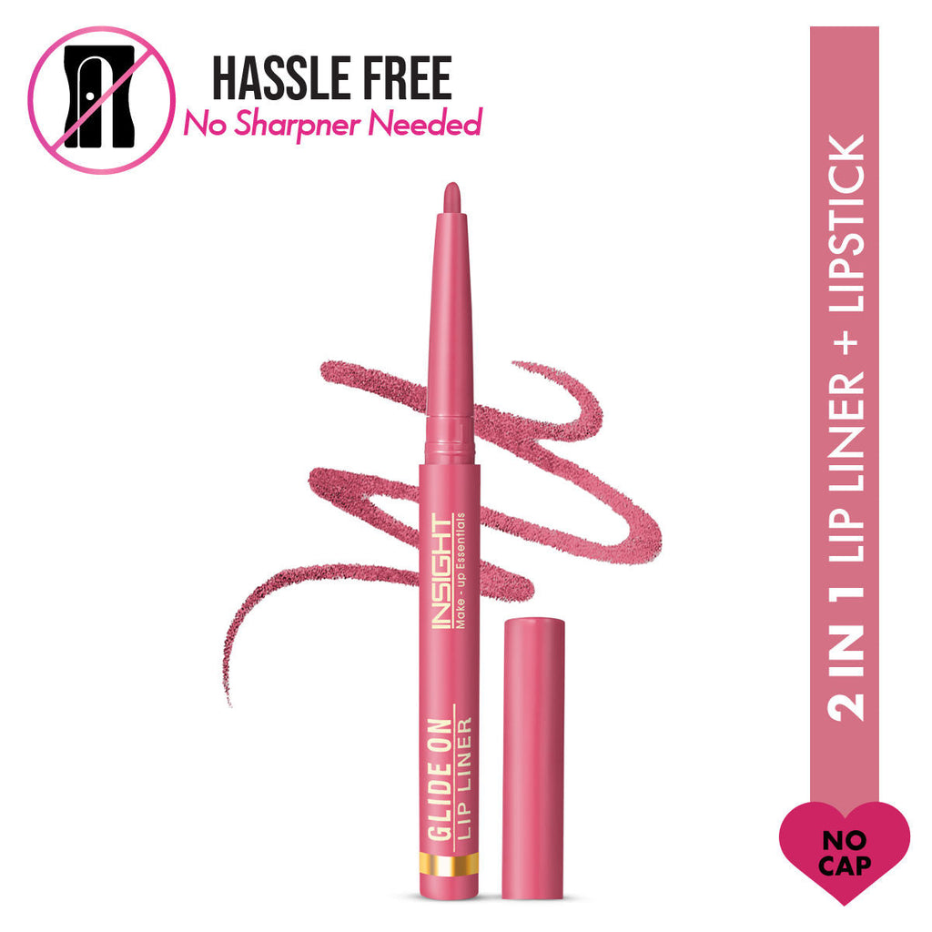 Insight Cosmetics Glide On Lip Liner, Intense Pigment, Long Wear Matte Lip Formula