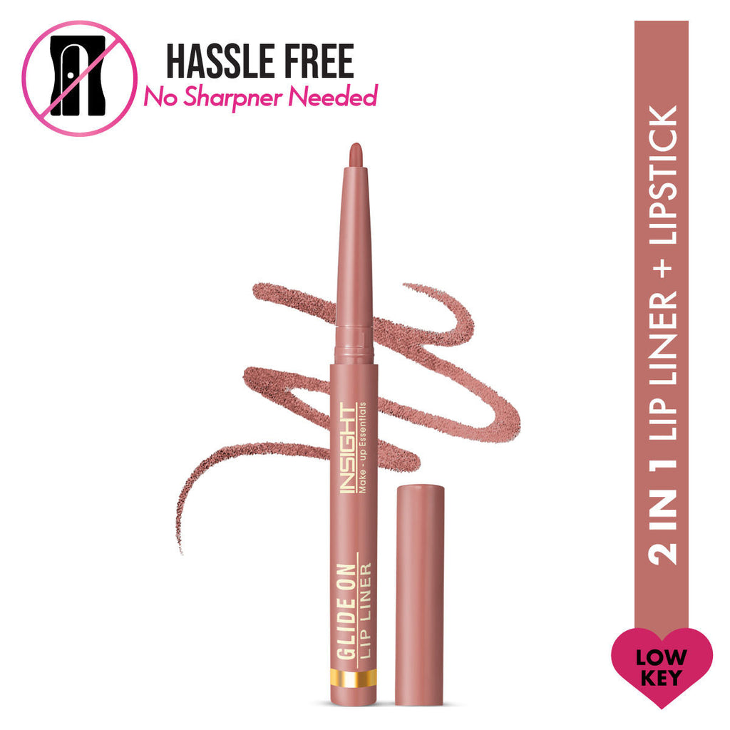 Insight Cosmetics Glide On Lip Liner, Intense Pigment, Long Wear Matte Lip Formula