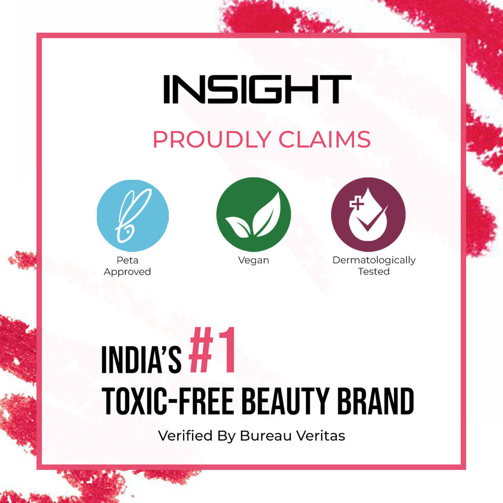 Insight Cosmetics Glide On Lip Liner, Intense Pigment, Long Wear Matte Lip Formula