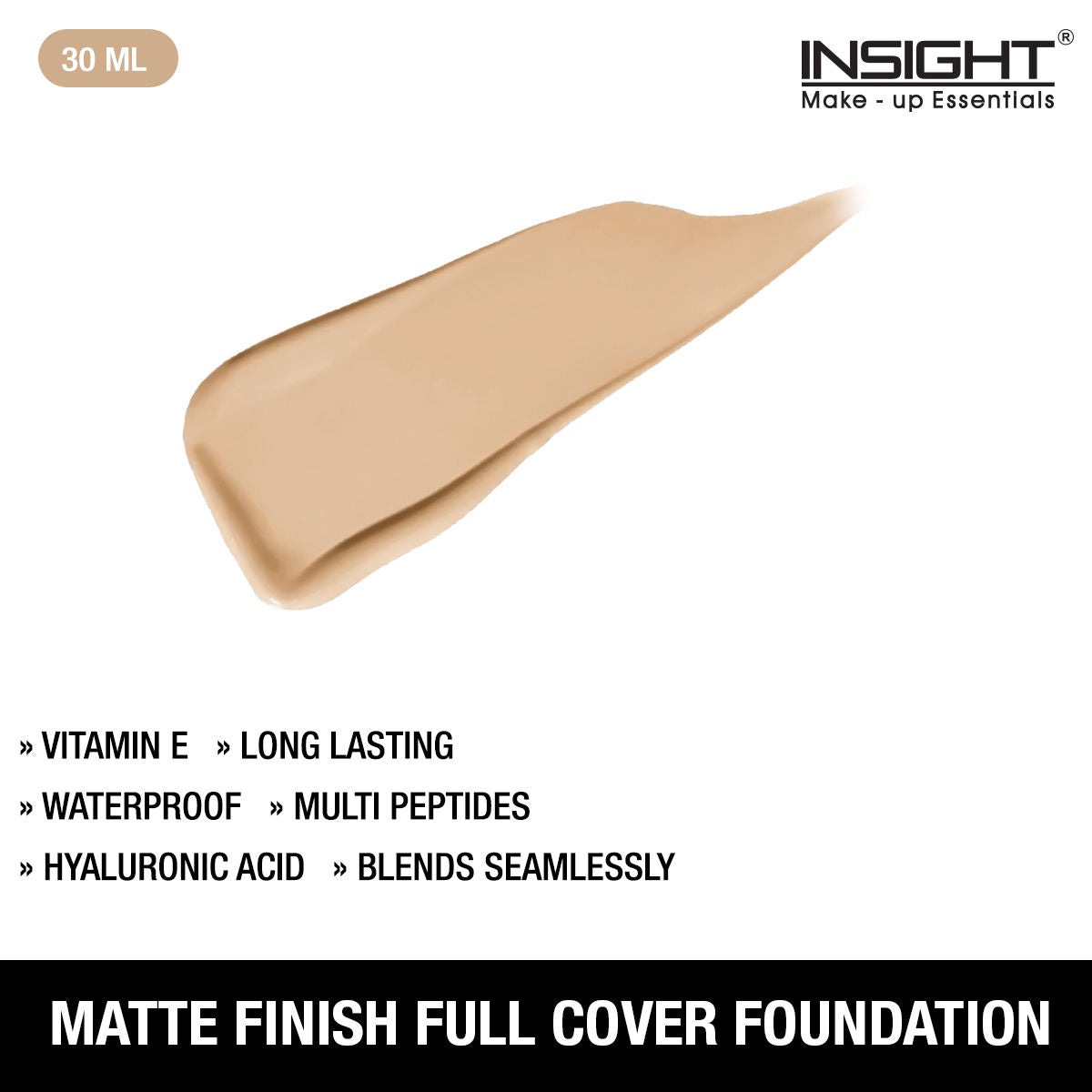 Insight Cosmetics Matte Finish Full Cover Foundation