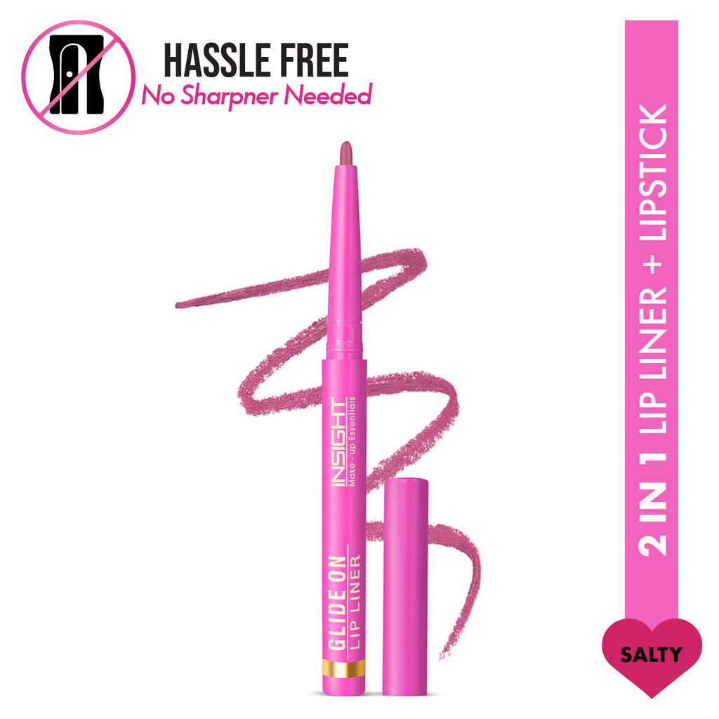 Insight Cosmetics Glide On Lip Liner, Intense Pigment, Long Wear Matte Lip Formula