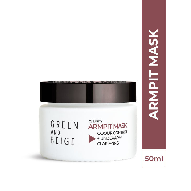 Green And Beige Clearity Armpit Mask Odour Control + Underarm Clarifying