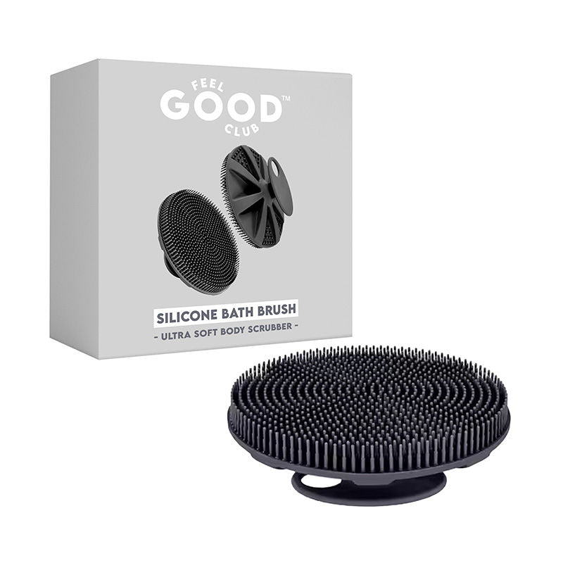 Feel Good Club Silicone Body Scrubber Ultra Soft Bath Brush For Gentle Skin Exfoliation