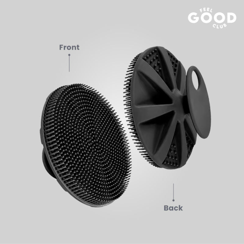 Feel Good Club Silicone Body Scrubber Ultra Soft Bath Brush For Gentle Skin Exfoliation